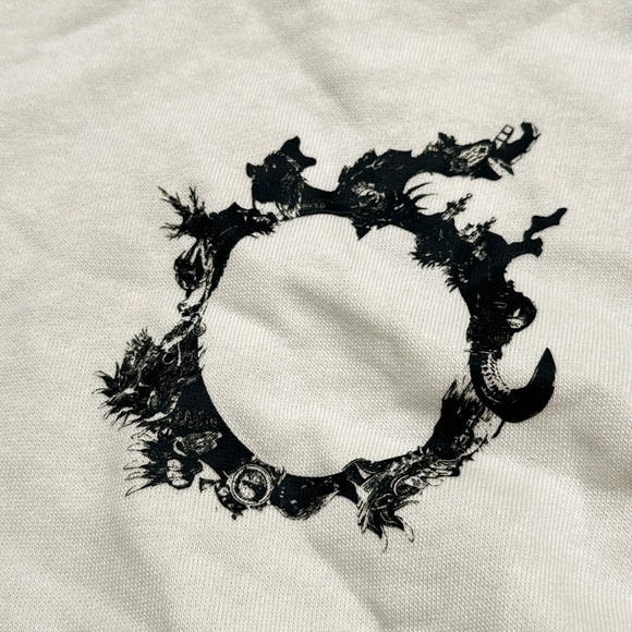 NWOT Puma x Final Fantasy XIV 14 ICON White Blue Terry Fleece Hoodie Mens Large - Picture 5 of 10